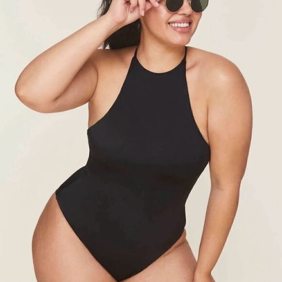 Andie SWIM The Asbury One Piece Black Small NWT - Picture 1 of 4